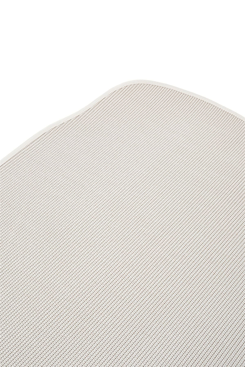 Canvas 3 Suit SU01 Cream Cotton Bordure 01 White Amorf Sisal Halı