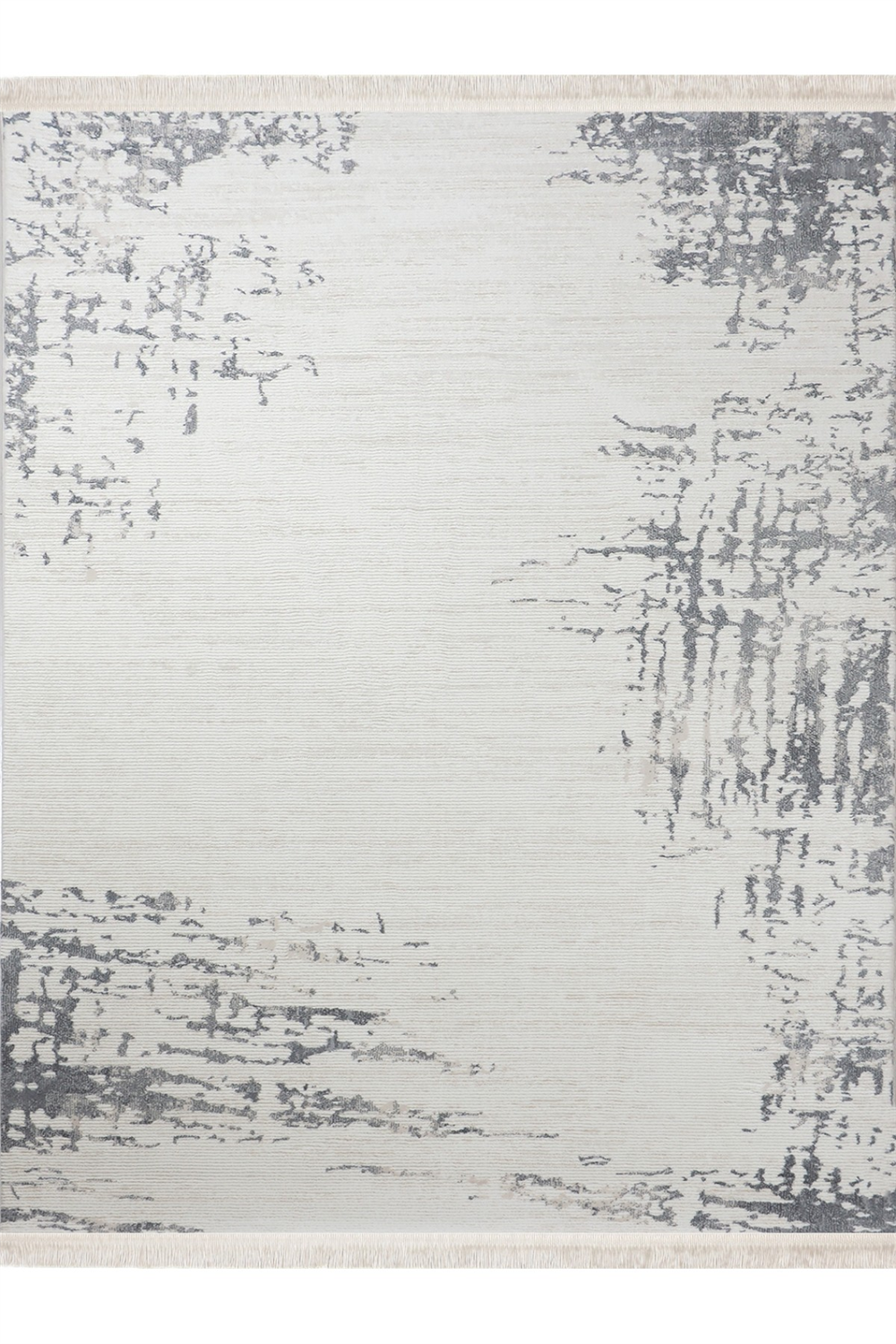Gri Luna 8758A Microfiber Polyester Halı