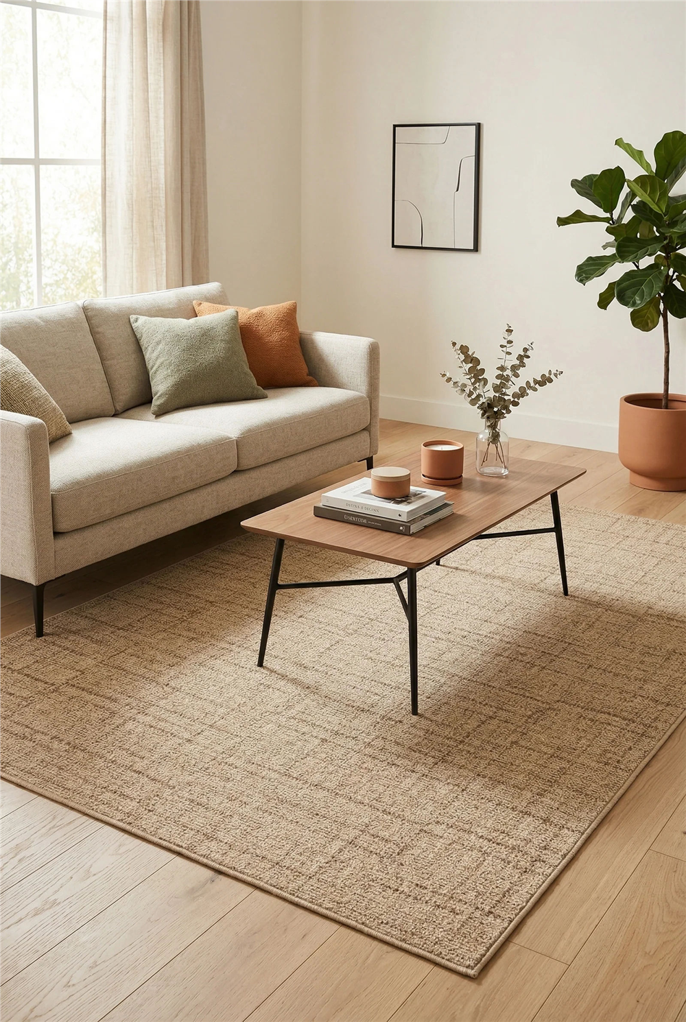 Look LK 03 Jut Salon Koridor Mutfak Sisal Halı