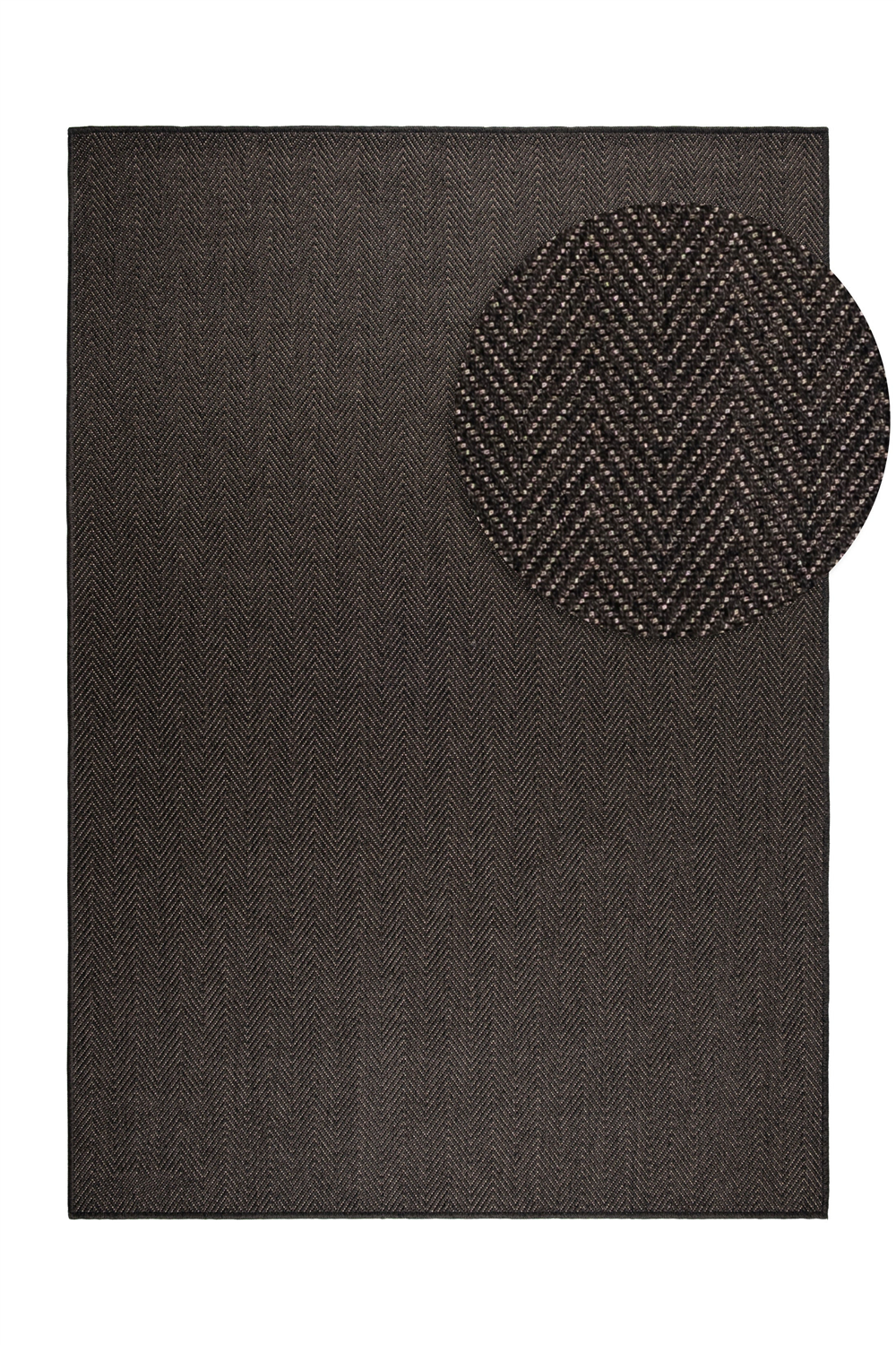 Luna LN04 Anthracite Doğal Sisal Halı