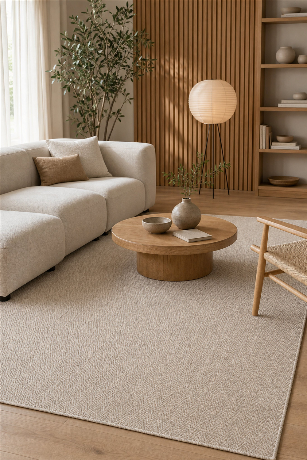 Luna LN05 Beige Doğal Sisal Halı