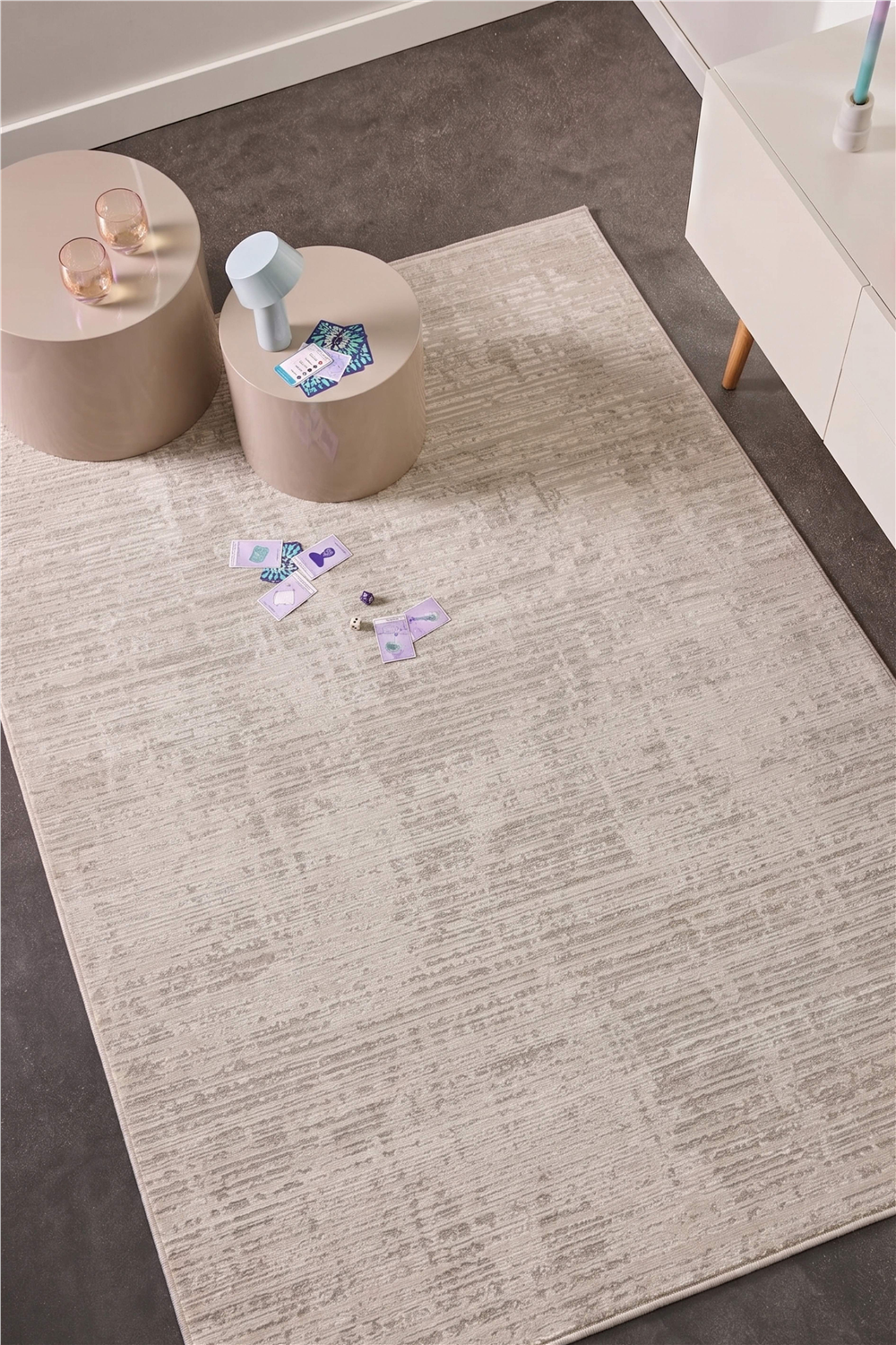 Mono Luxe 4071 Krem - Makine Halısı