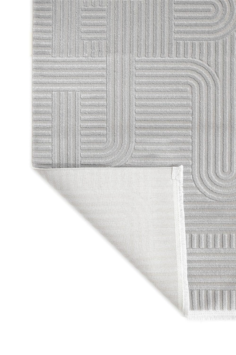 Nova - Wavy Takma Saçaklı Modern Oturma Odası, Antre ve Mutfak Halısı