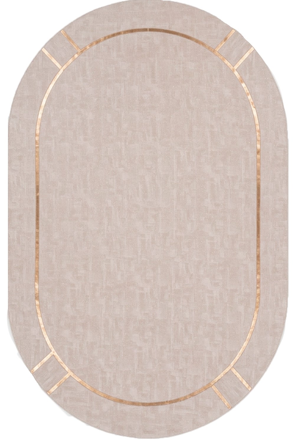 Pembe Rose Rono Deri Oval Halı