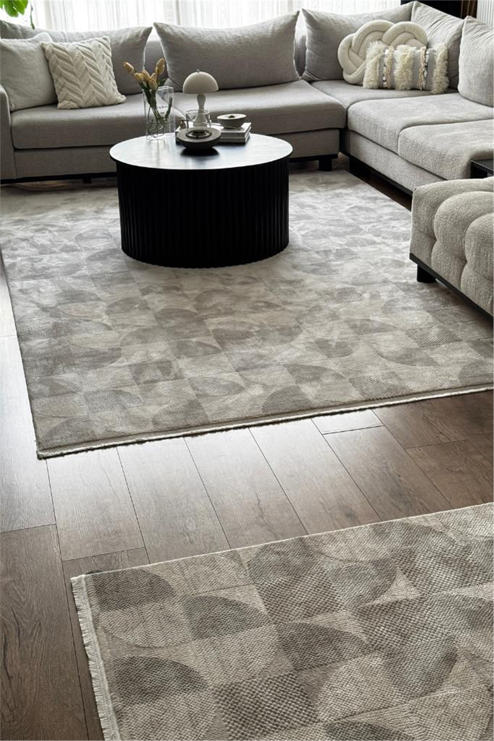Truva 6621 TR Gri - Makine Halısı