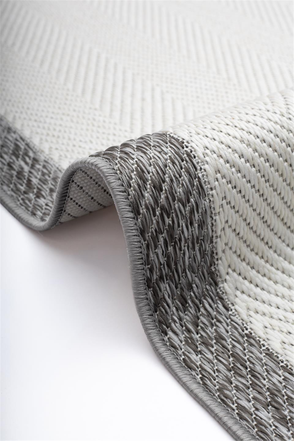 White Antrasit Eco Sisal Halı