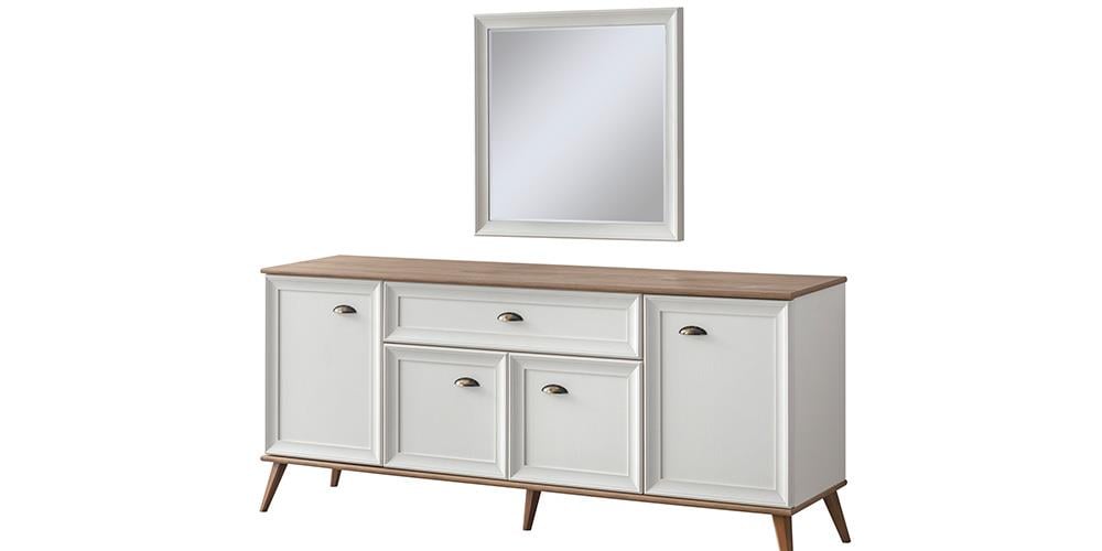 Ada Beyaz Ceviz Yemek Odası