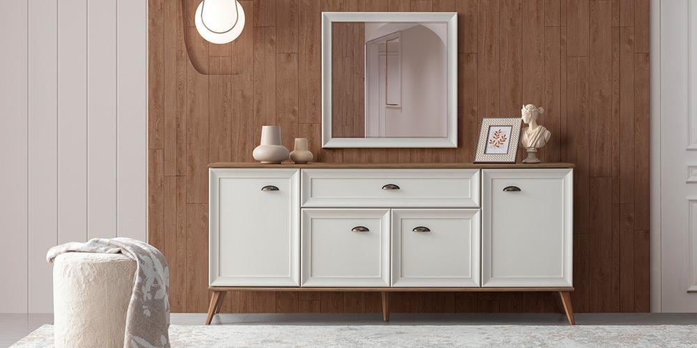 Ada Beyaz Ceviz Yemek Odası