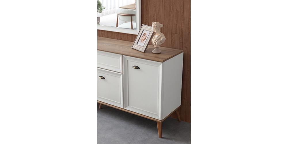 Ada Beyaz Ceviz Yemek Odası