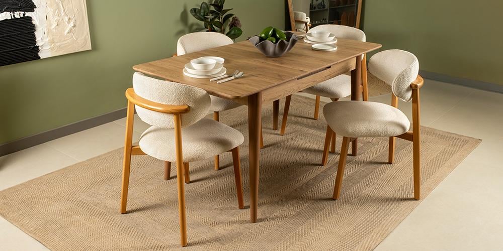 Ala Ceviz Mutfak Masa Takımı