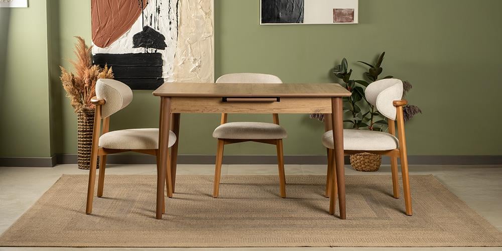 Ala Ceviz Mutfak Masa Takımı