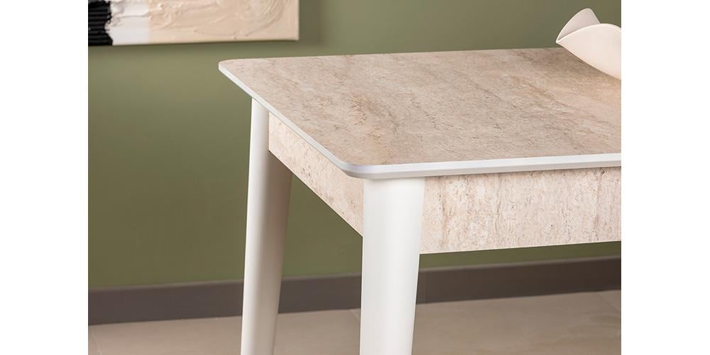 Ala Traverten Mutfak Masa Takımı