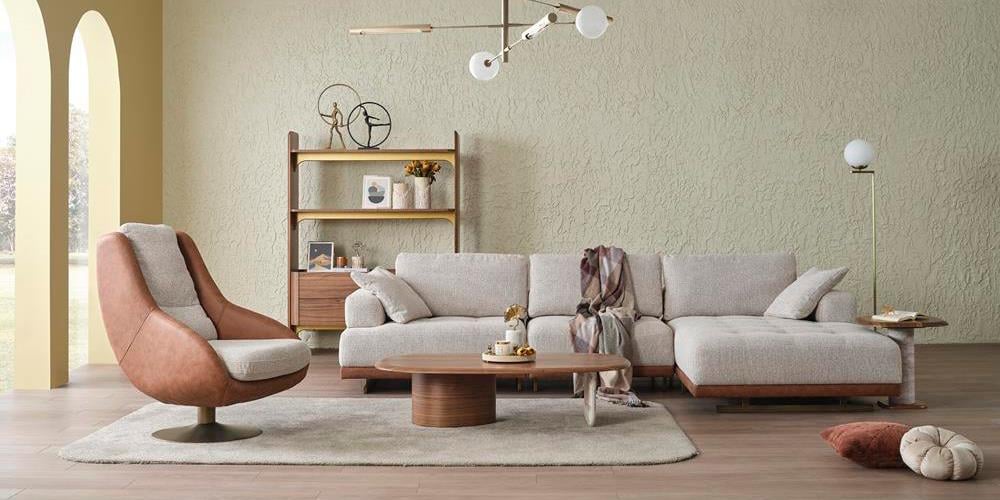 Alba Dinlenmeli Köşe Koltuk