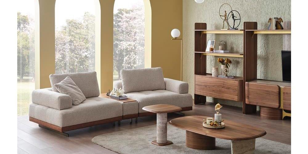 Alba Sehpalı Üçlü Koltuk