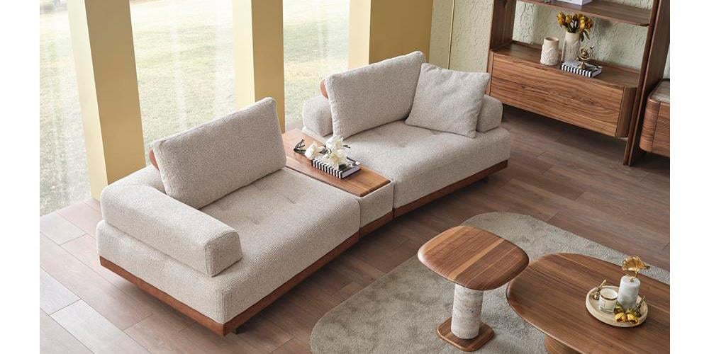 Alba Sehpalı Üçlü Koltuk