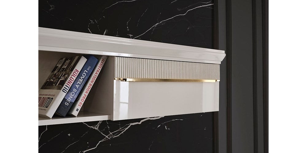 Angel Beyaz Gold TV Ünitesi