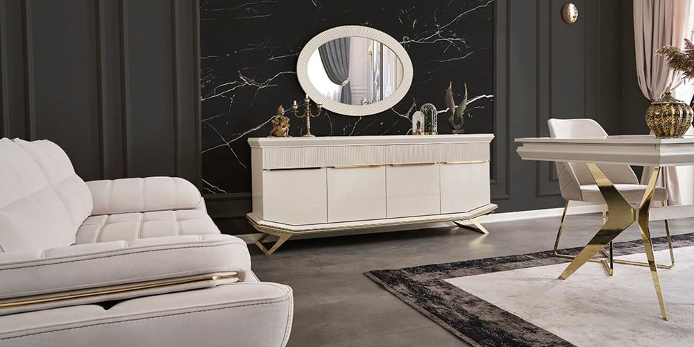 Angel Gold Ayaklı Yemek Odası
