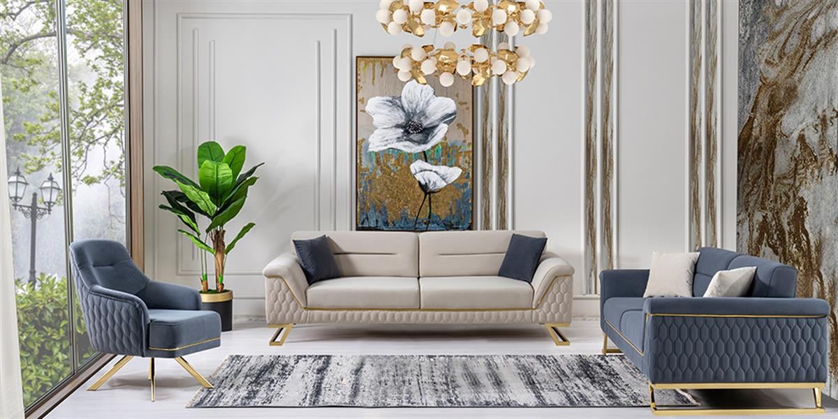 Artoo Gold Metal Koltuk Takımı