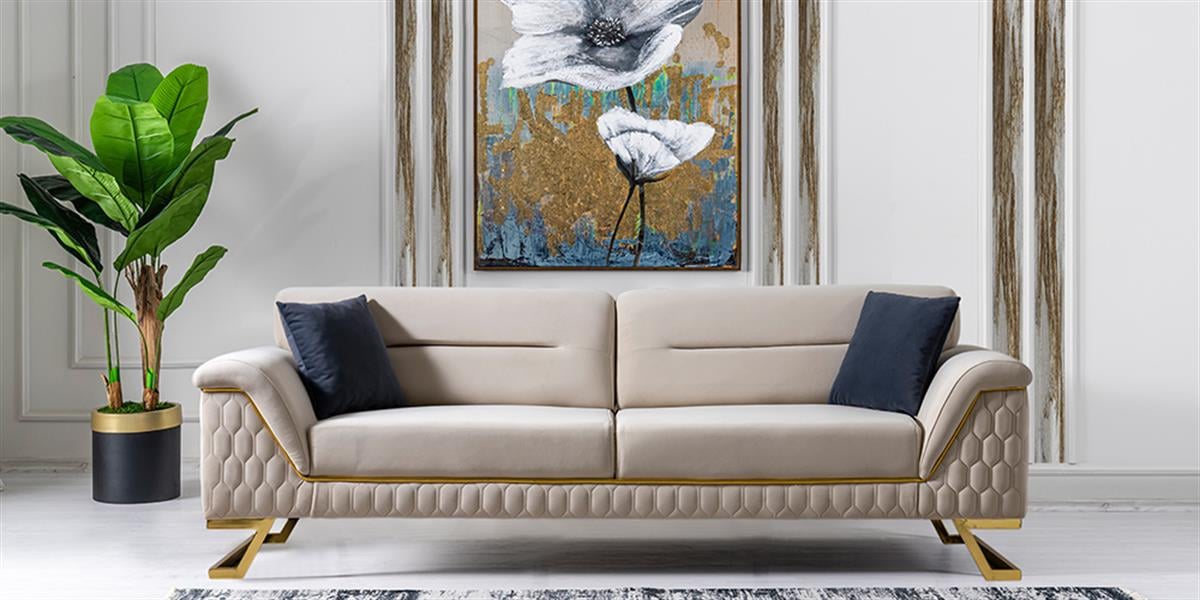 Artoo Gold Metal Koltuk Takımı