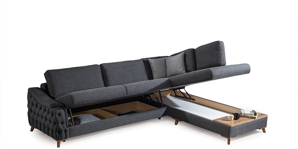 Arya Yataklı Sandıklı Köşe Koltuk