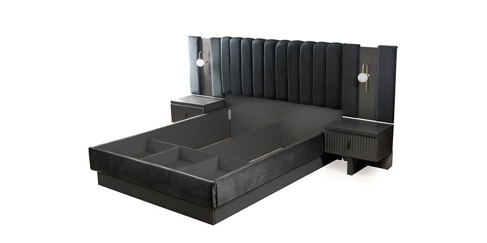 Asel Antrasit Yatak Odası