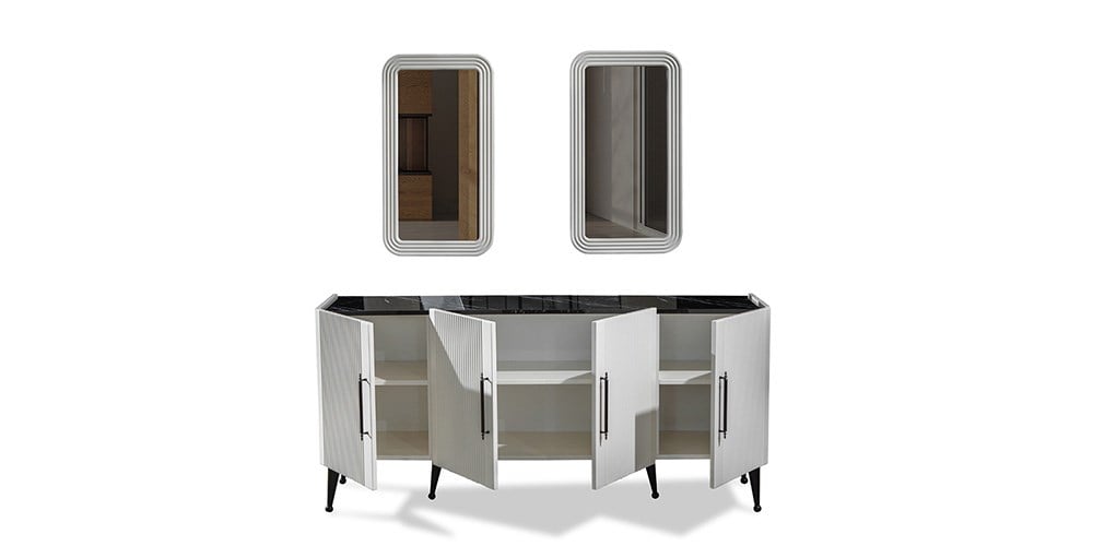 Asil Beyaz Yemek Odası