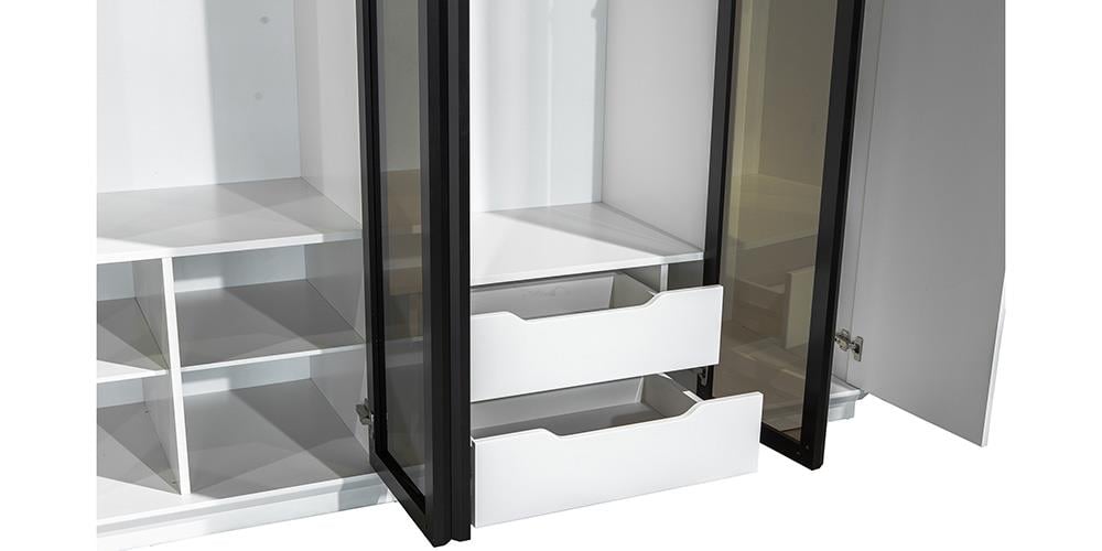 Asil Cam Kapaklı Dolap