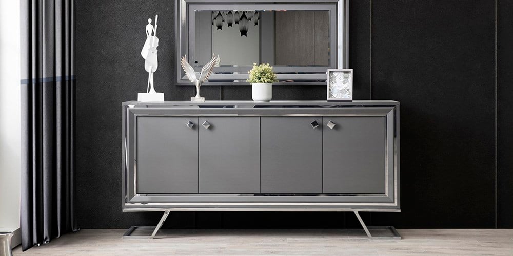 Asos Gümüş Ayaklı Konsol