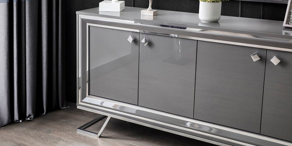 Asos Gümüş Ayaklı Yemek Odası