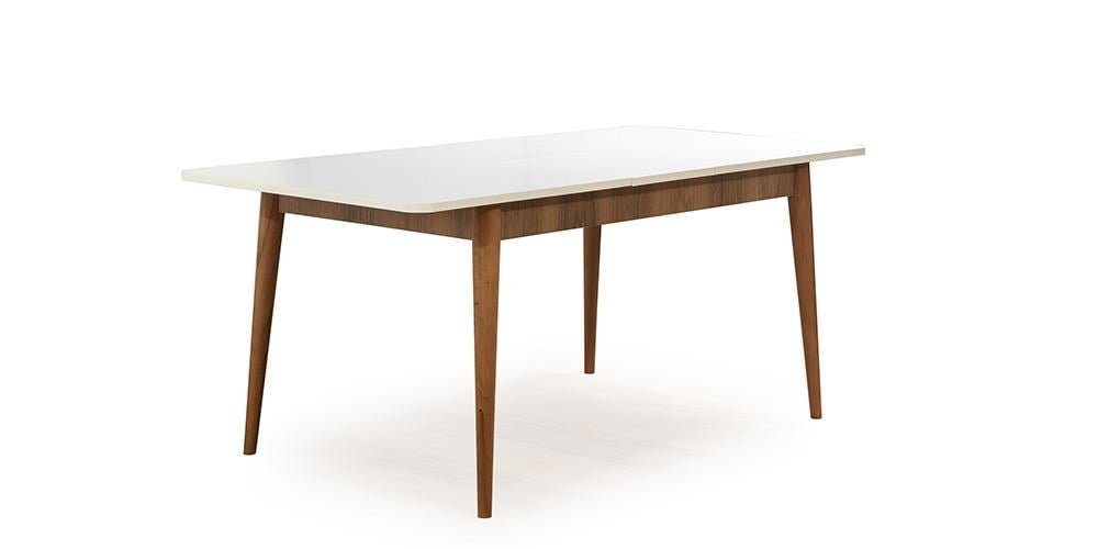 Beykoz Ceviz Beyaz Açılır Masa