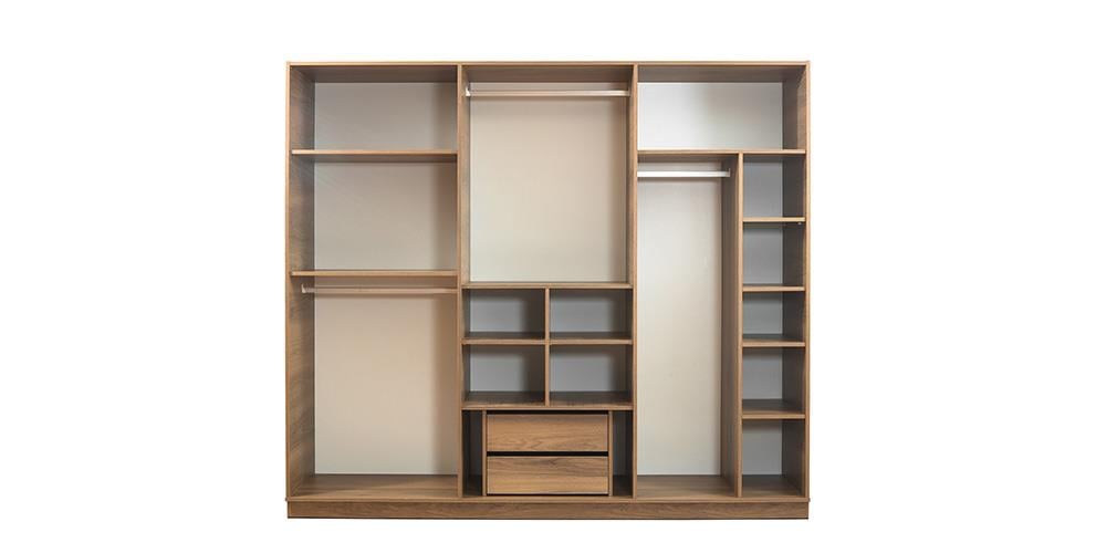 Beykoz Ceviz Beyaz Kapaklı Dolap