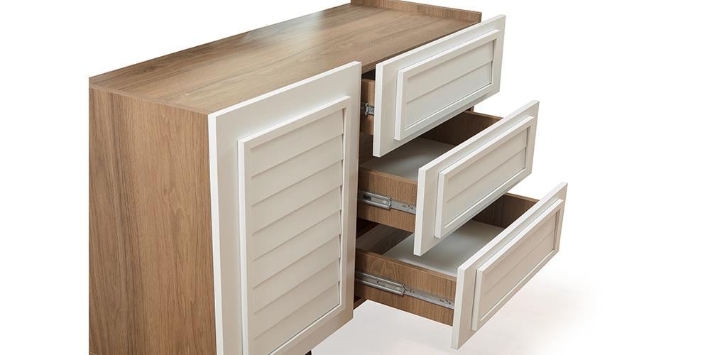 Beykoz Ceviz Beyaz Yatak Odası Takımı