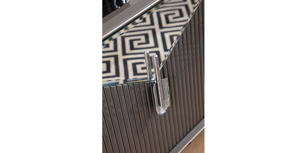 Biga Antrasit Aynalı Konsol