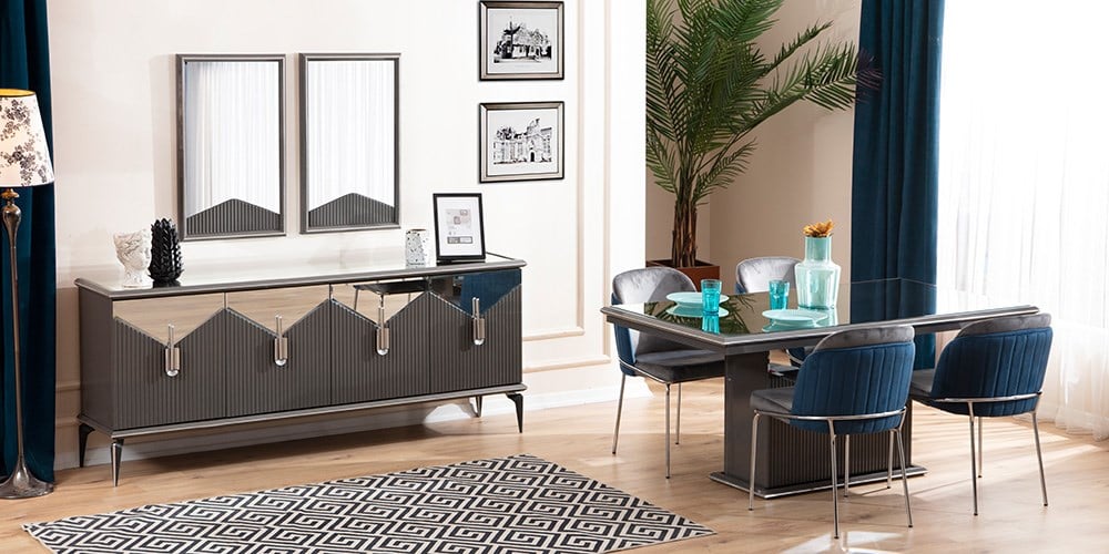 Biga Antrasit Yemek Odası