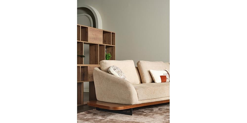 Bono Krem Köşe Koltuk Takımı