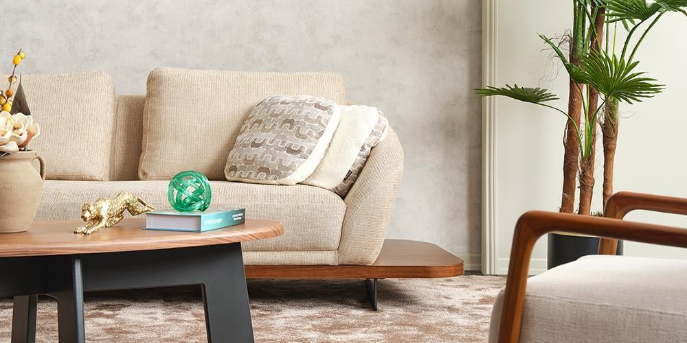 Bono Krem Köşe Koltuk Takımı