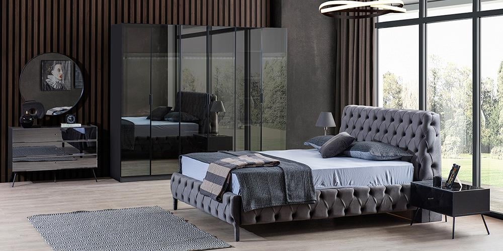 Bronze Antrasit Yatak Odası 