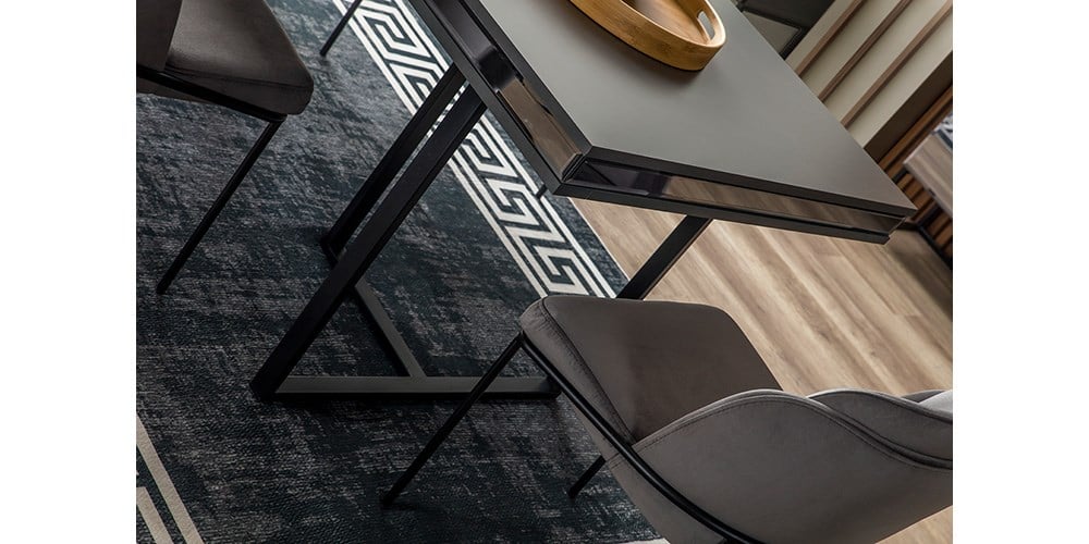 Bronze Antrasit Yemek Masası