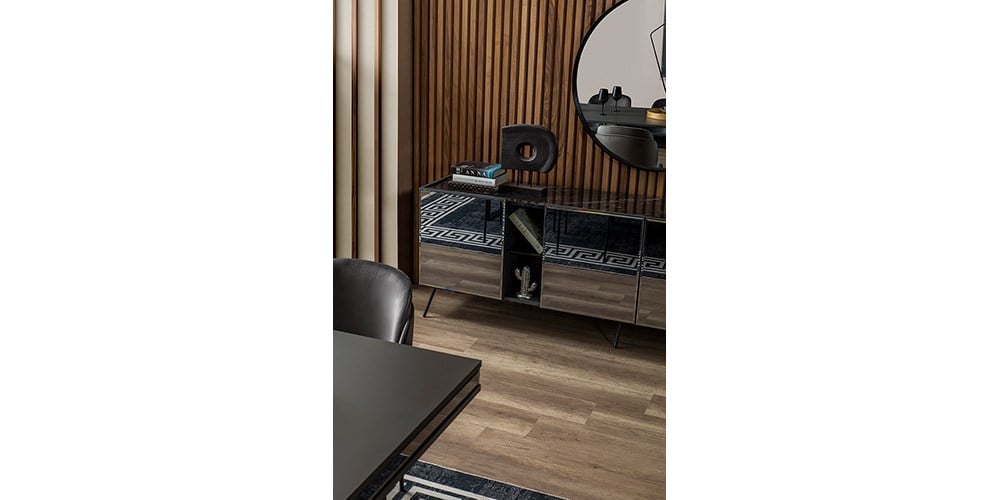 Bronze Antrasit Yemek Odası