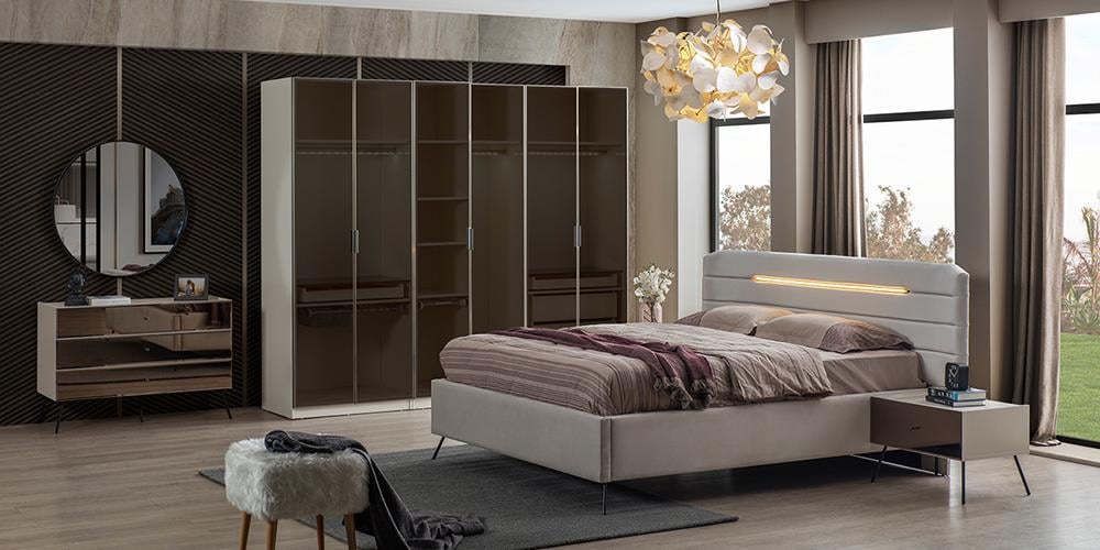 Bronze Aytaşı 6 Kapaklı Dolap