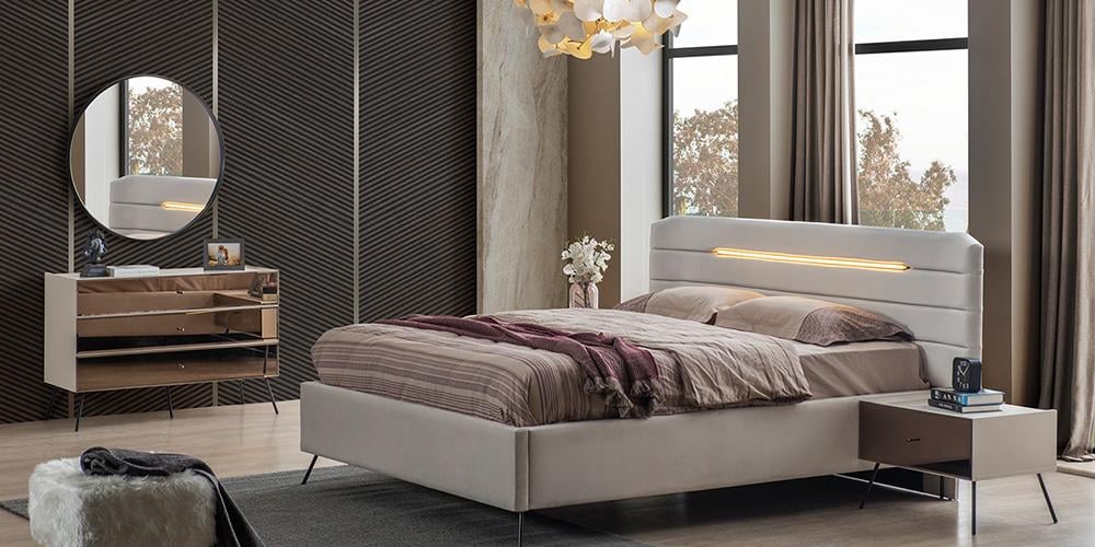 Bronze Aytaşı 6 Kapaklı Dolap