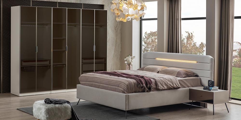 Bronze Aytaşı 6 Kapaklı Dolap