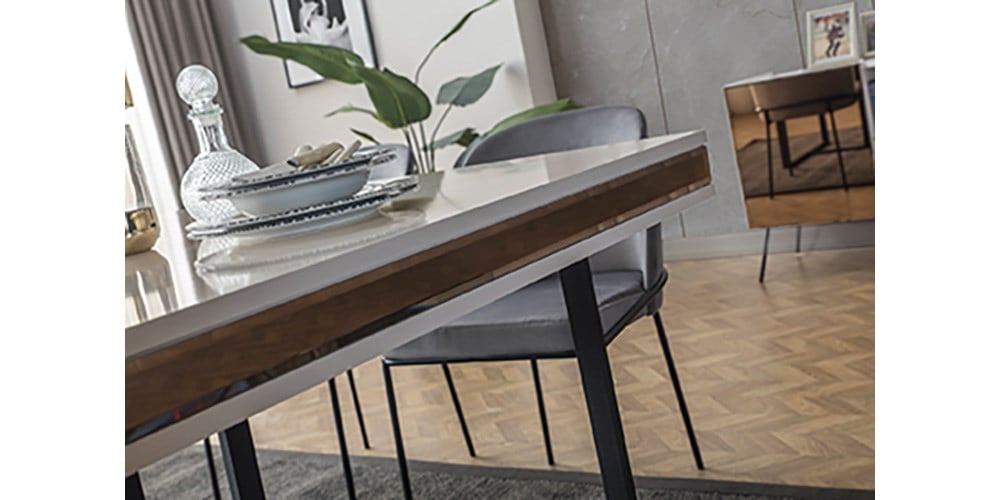 Bronze Aytaşı Yemek Masası