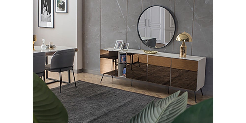 Bronze Aytaşı Yemek Odası