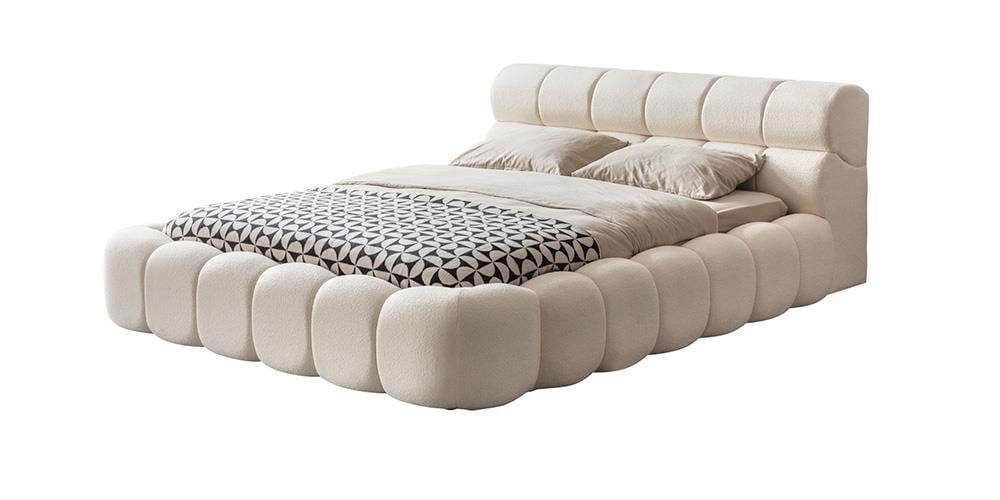 Bronze Beyaz Bazalı Karyola