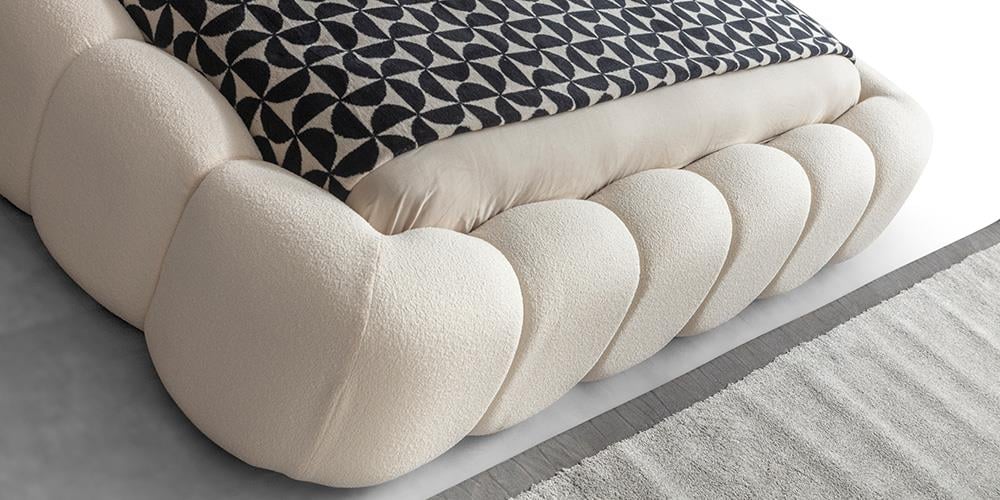 Bronze Beyaz Bazalı Karyola