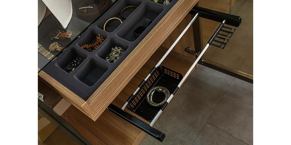 Bronze Ceviz 6 Kapaklı Yatak Odası 