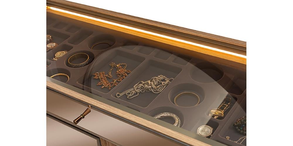 Bronze Ceviz 6 Kapaklı Yatak Odası 