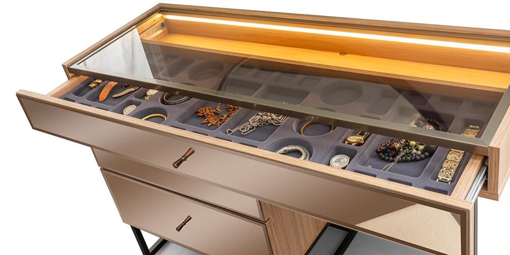 Bronze Ceviz 6 Kapaklı Yatak Odası 