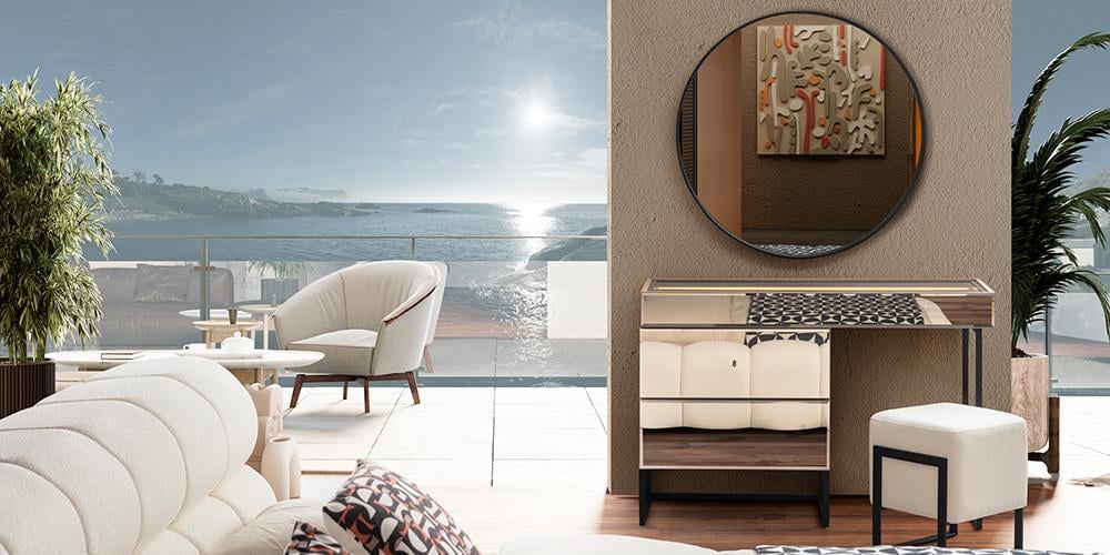 Bronze Ceviz 6 Kapaklı Yatak Odası 